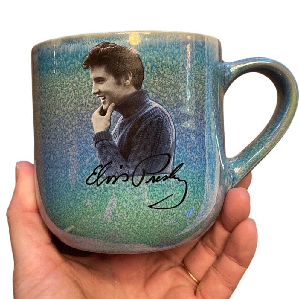 Elvis Presley Blue Coffee Mug from Graceland
